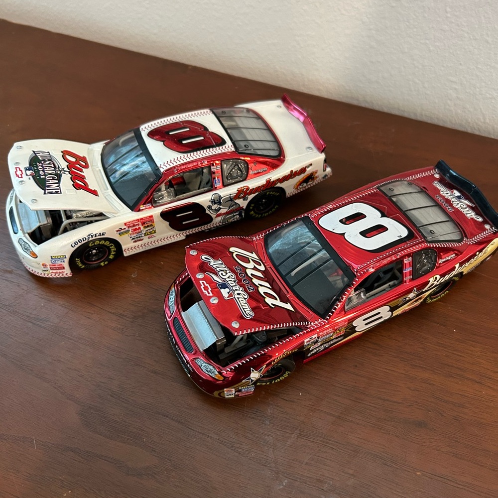 Dale Jr. 2001 and 2002 Bud All Star Game Diecast NASCAR Set